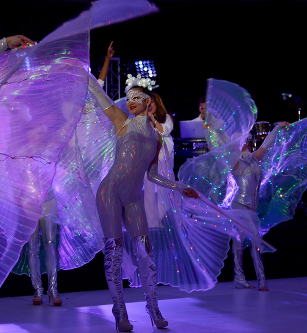 LED Wings dancers